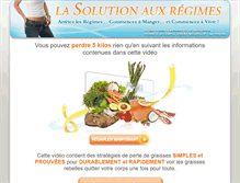 Tablet Screenshot of lasolutionauxregimes.com